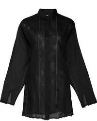 Женская черная шелковая рубашка от IRO
