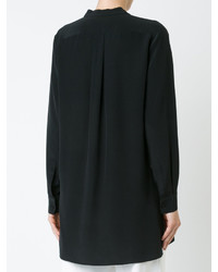 Женская черная шелковая рубашка от Joseph