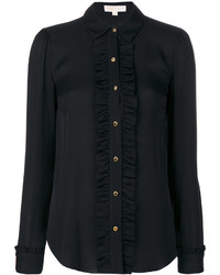 Женская черная шелковая рубашка от MICHAEL Michael Kors