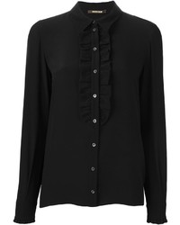 Женская черная шелковая рубашка от Roberto Cavalli