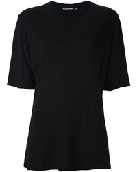 Женская черная шелковая футболка от Filles a papa