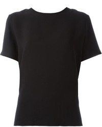 Женская черная шелковая футболка от Max Mara