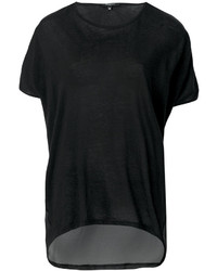 Женская черная шелковая футболка от Unconditional