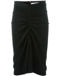 Черная шелковая юбка-карандаш от Givenchy
