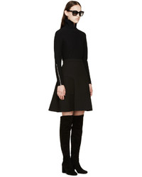 Черная шелковая юбка от Giambattista Valli