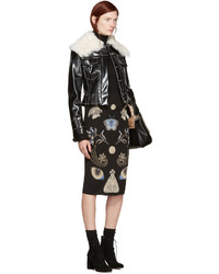 Черная шелковая юбка от Alexander McQueen