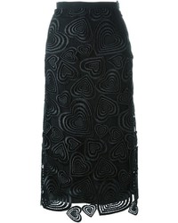 Черная шелковая юбка от Christopher Kane