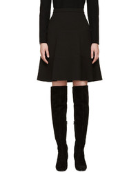 Черная шелковая юбка от Giambattista Valli