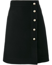 Черная шелковая юбка от Gucci