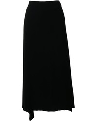Черная шелковая юбка от Jil Sander