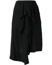 Черная шелковая юбка от Loewe