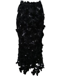 Черная шелковая юбка от Simone Rocha