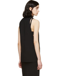 Женская черная шерстяная безрукавка от Altuzarra