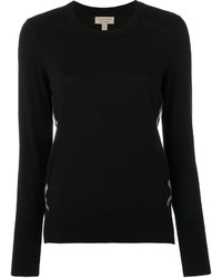 Черная шерстяная блузка от Burberry