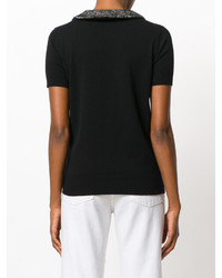 Черная шерстяная блузка от Dolce & Gabbana