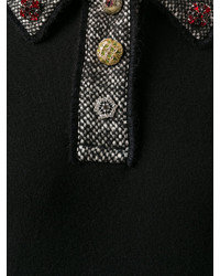 Черная шерстяная блузка от Dolce & Gabbana