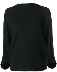 Черная шерстяная блузка от Chalayan