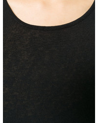 Черная шерстяная блузка от Stefano Mortari