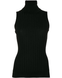 Черная шерстяная блузка от Maison Margiela