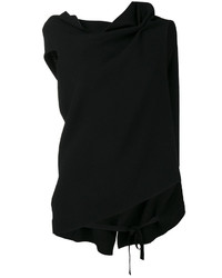 Черная шерстяная блузка от Roland Mouret