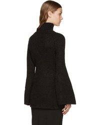 Женская черная шерстяная водолазка от Rosetta Getty