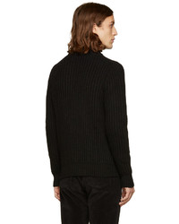 Мужская черная шерстяная водолазка от A.P.C.