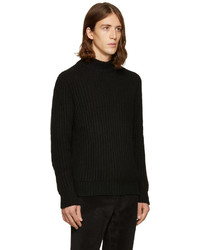 Мужская черная шерстяная водолазка от A.P.C.