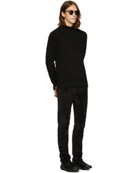 Мужская черная шерстяная водолазка от A.P.C.
