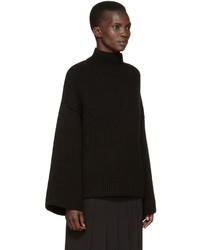 Женская черная шерстяная водолазка от Rosetta Getty