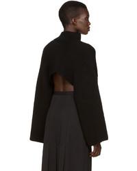 Женская черная шерстяная водолазка от Rosetta Getty