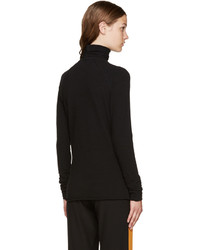 Женская черная шерстяная водолазка от Haider Ackermann