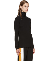 Женская черная шерстяная водолазка от Haider Ackermann