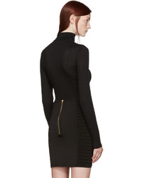 Женская черная шерстяная водолазка от Balmain