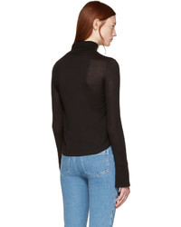 Женская черная шерстяная водолазка от Chloé