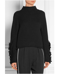 Женская черная шерстяная водолазка от Marni