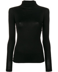 Женская черная шерстяная водолазка от Plein Sud Jeans