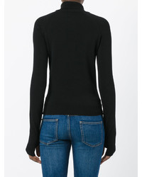 Женская черная шерстяная водолазка от Dsquared2