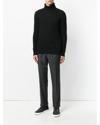 Мужская черная шерстяная водолазка от Nuur