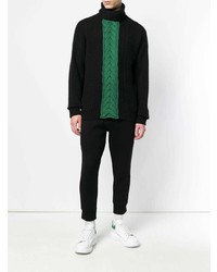 Мужская черная шерстяная вязаная водолазка от Diesel