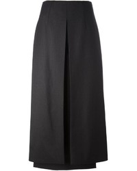 Черная шерстяная длинная юбка от Aalto