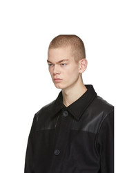 Мужская черная шерстяная куртка-рубашка от Nudie Jeans
