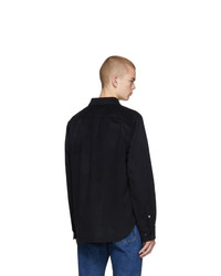Мужская черная шерстяная куртка-рубашка от Rag and Bone