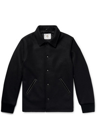 Мужская черная шерстяная куртка-рубашка от Golden Bear