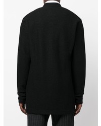 Мужская черная шерстяная куртка-рубашка от Yohji Yamamoto