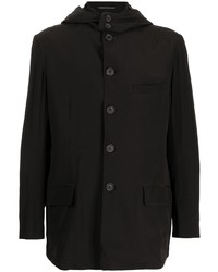 Мужская черная шерстяная куртка-рубашка от Yohji Yamamoto
