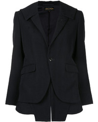 Женская черная шерстяная куртка с вышивкой от Comme des Garcons