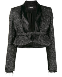 Женская черная шерстяная куртка с украшением от Ann Demeulemeester