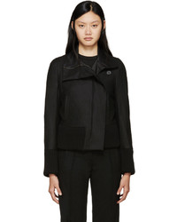 Женская черная шерстяная куртка от Ann Demeulemeester