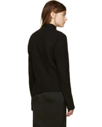 Женская черная шерстяная куртка от Ann Demeulemeester