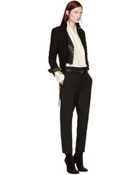 Женская черная шерстяная куртка от Haider Ackermann